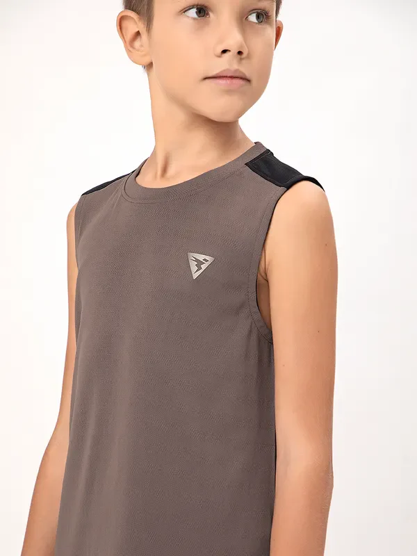 Boys Colorblock Slim Fit Crew Neck T-shirt with TECHNO COOL+ - Image 8