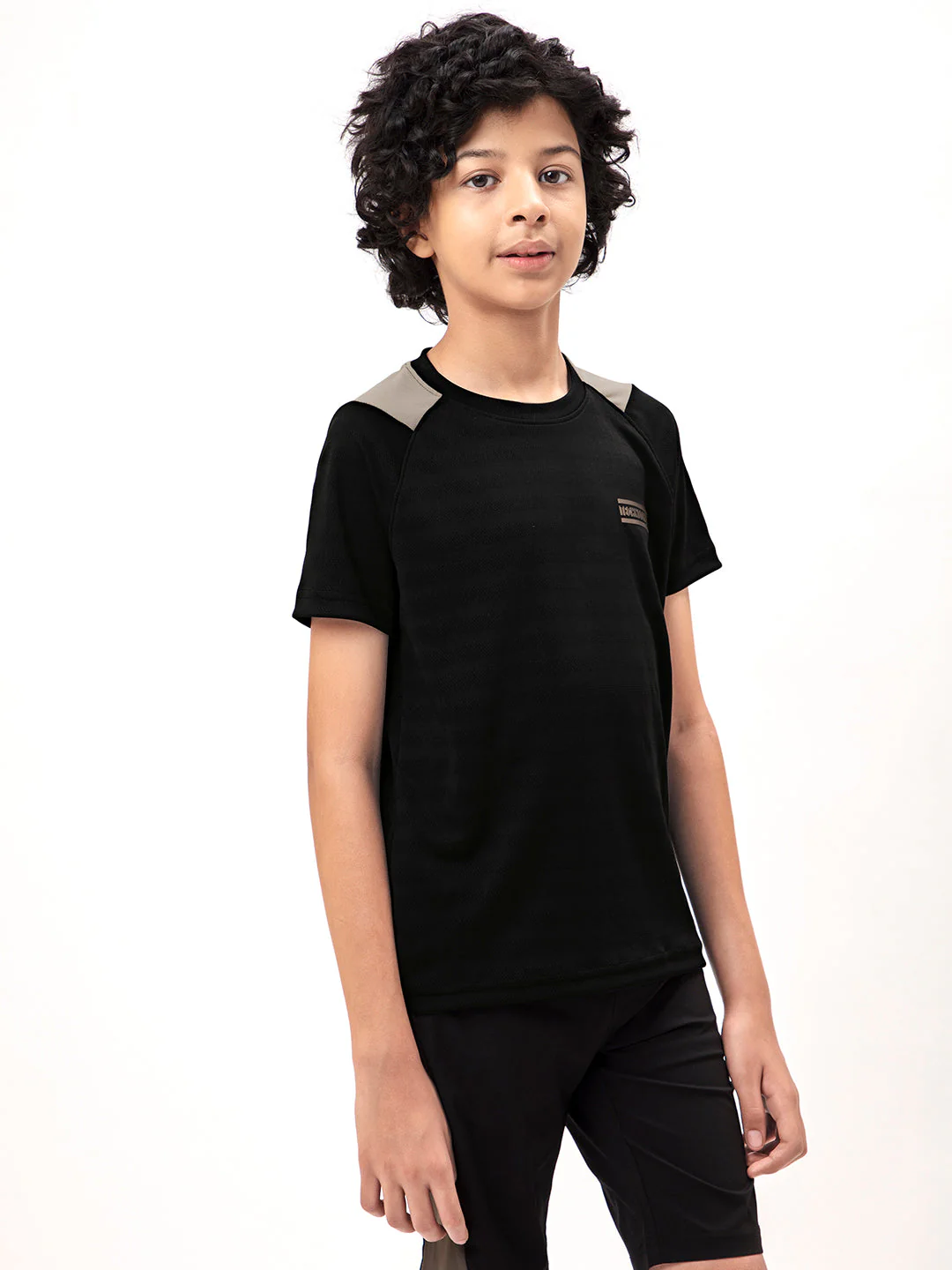 Boys Colorblock Slim Fit Crew Neck T-shirt with TECHNO COOL+ - Image 3
