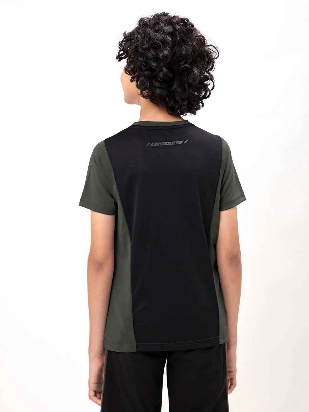 Boys Colorblock Slim Fit Crew Neck T-shirt with TECHNO COOL+ - Image 3