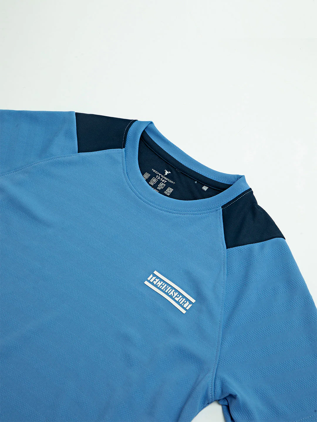 Boys Colorblock Slim Fit Crew Neck T-shirt with TECHNO COOL+ - Image 6