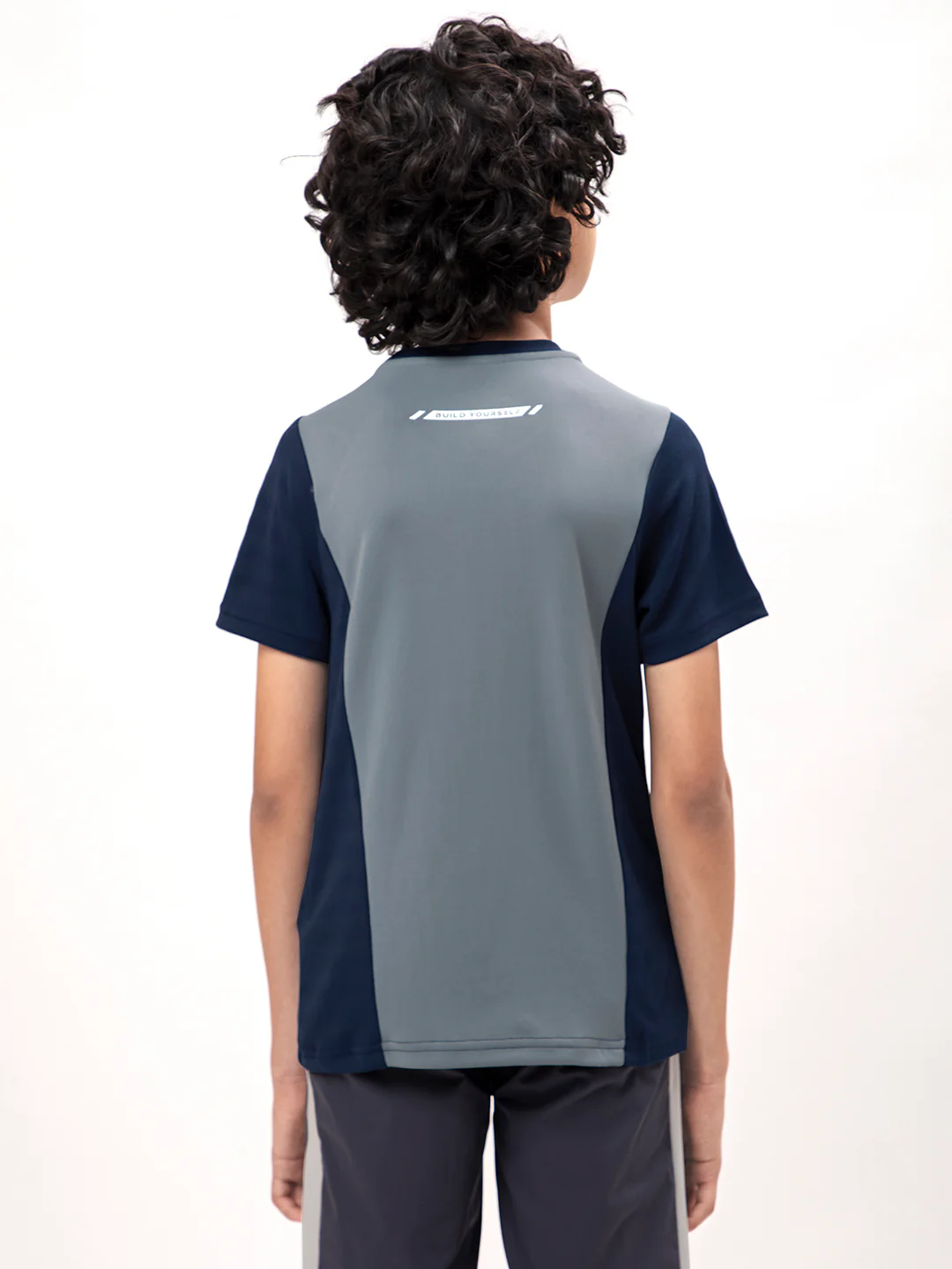 Boys Colorblock Slim Fit Crew Neck T-shirt with TECHNO COOL+ - Image 2