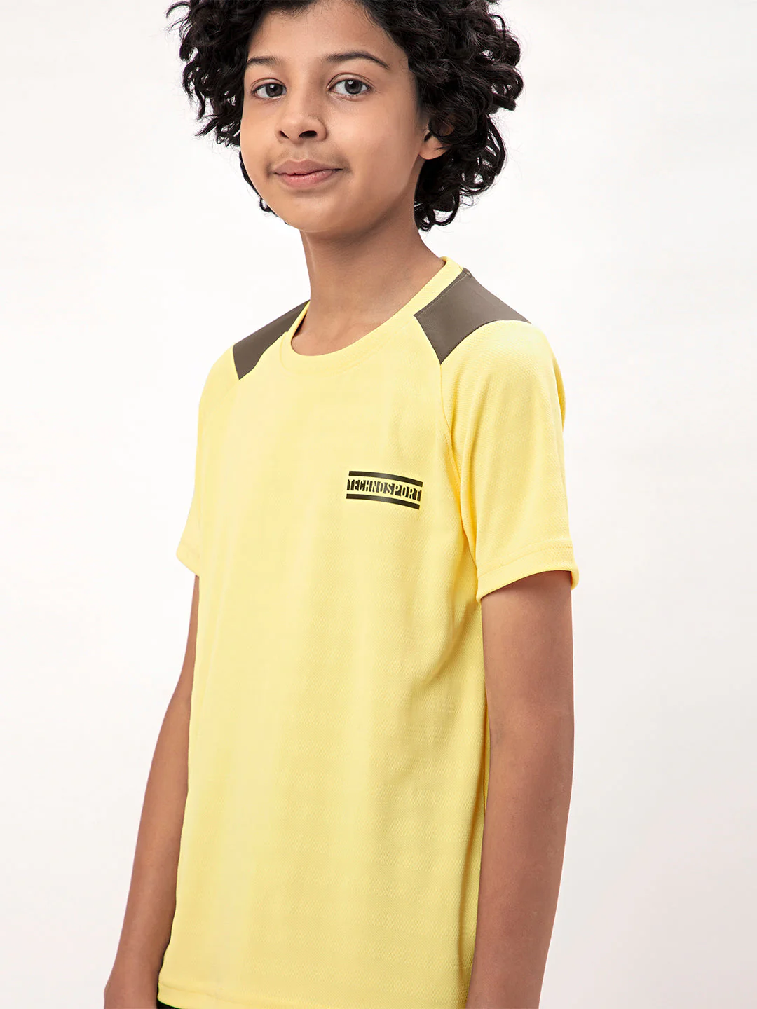 Boys Colorblock Slim Fit Crew Neck T-shirt with TECHNO COOL+ - Image 4