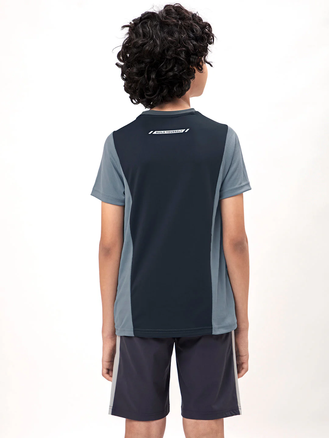 Boys Colorblock Slim Fit Crew Neck T-shirt with TECHNO COOL+ - Image 3