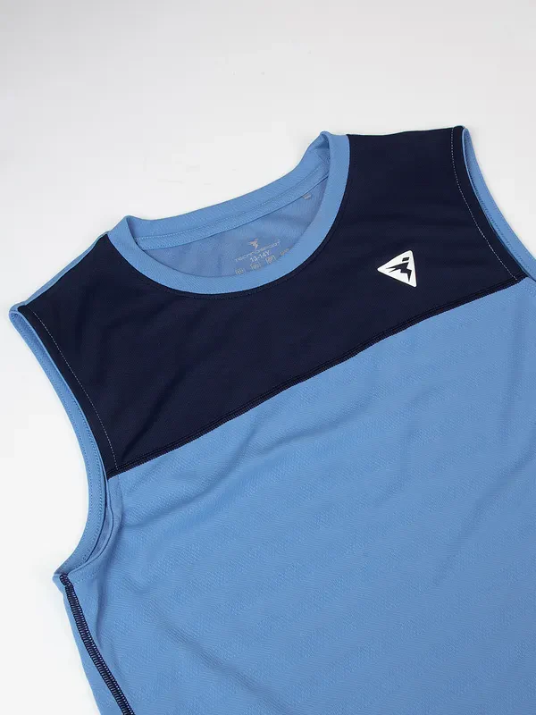 Boys Colorblock Slim Fit Crew Neck T-shirt with TECHNO GUARD - Image 6