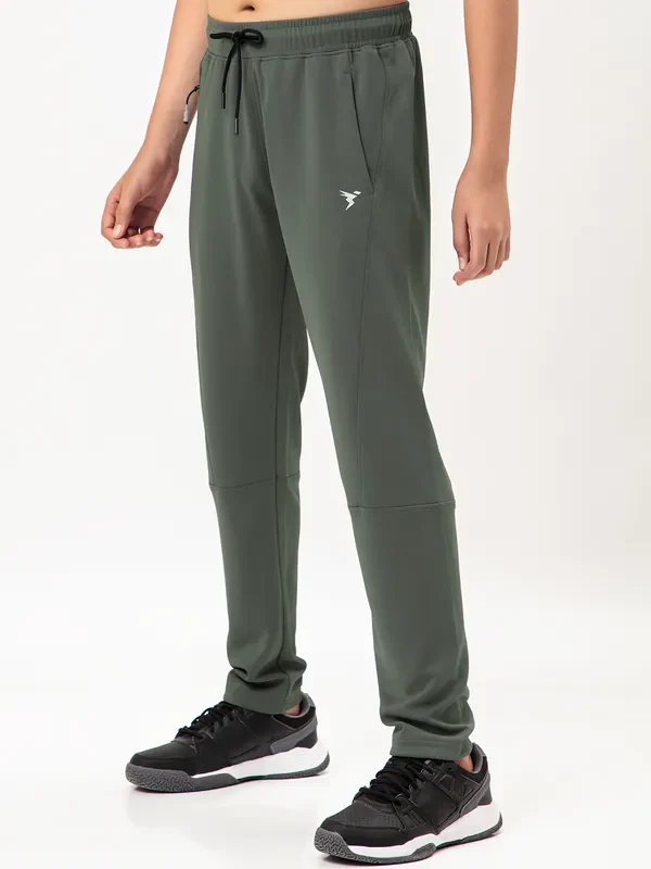 Boys Solid Slim Fit Trackpants with TECHNO GUARD - Image 5