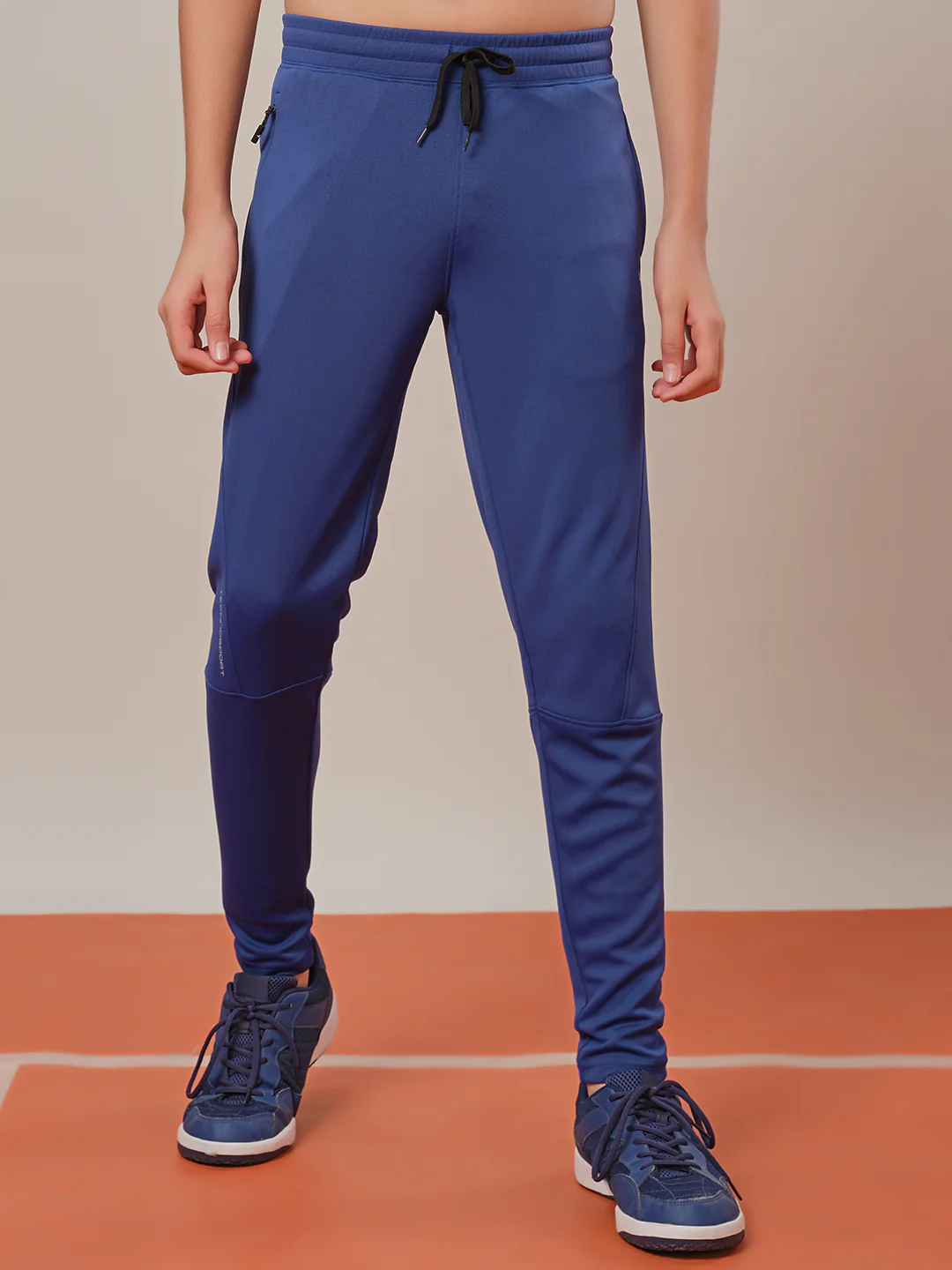 Boys Solid Slim Fit Trackpants with TECHNO GUARD - Image 2