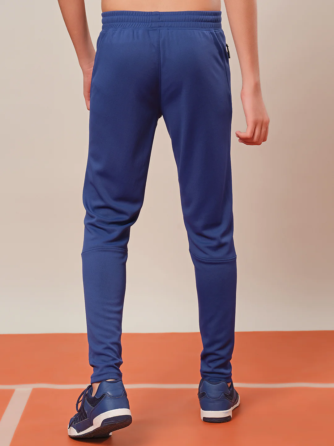 Boys Solid Slim Fit Trackpants with TECHNO GUARD - Image 3