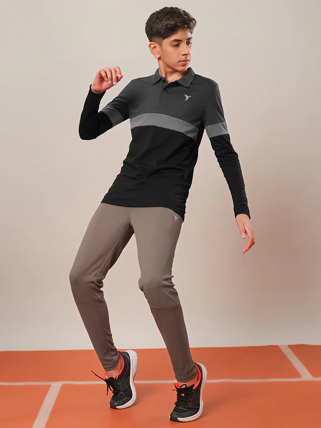 Boys Solid Slim Fit Trackpants with TECHNO GUARD - Image 4