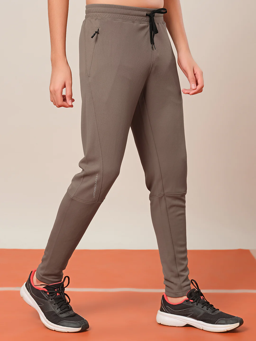 Boys Solid Slim Fit Trackpants with TECHNO GUARD - Image 5