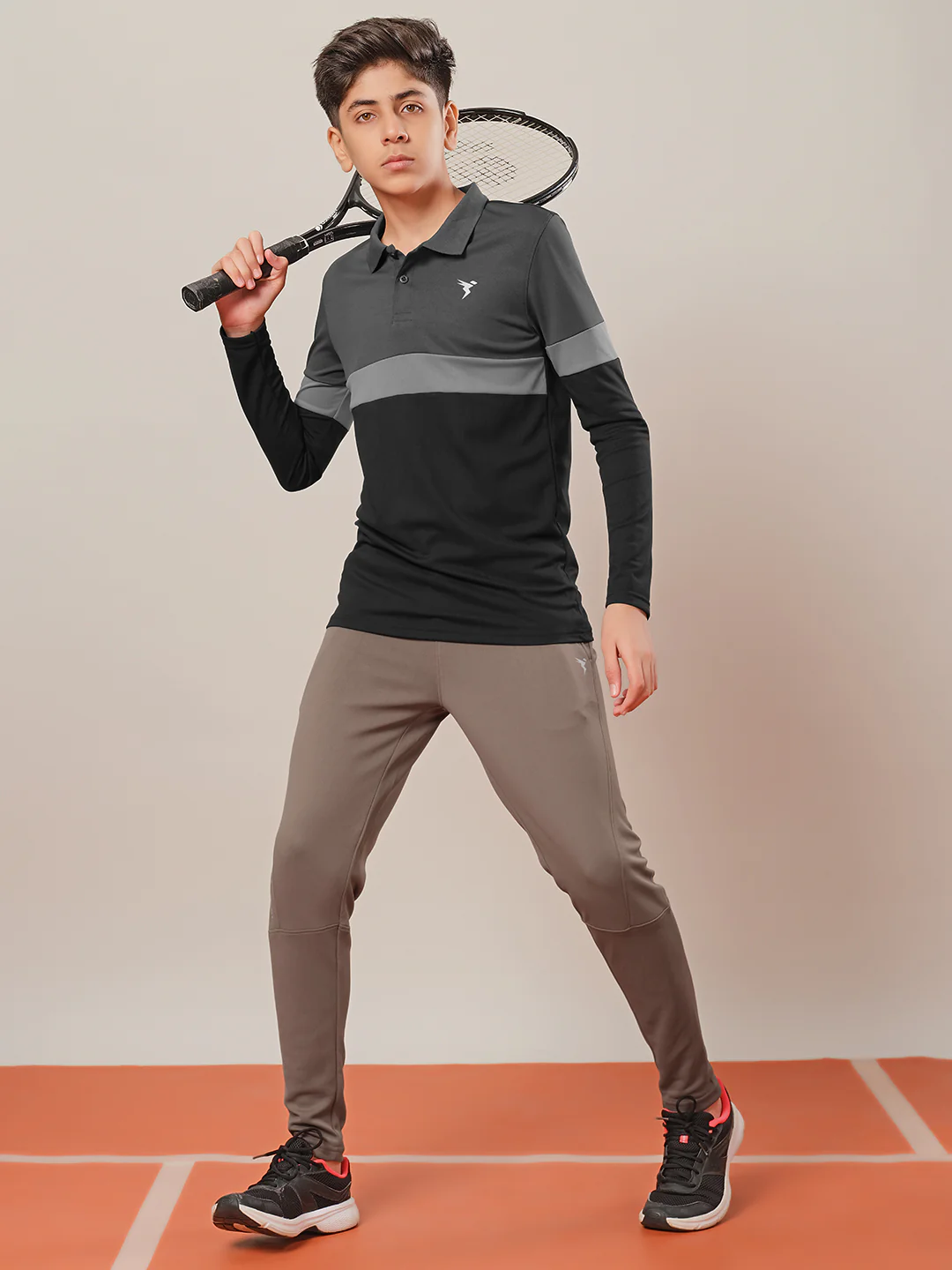 Boys Solid Slim Fit Trackpants with TECHNO GUARD - Image 6