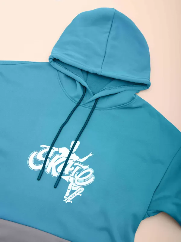 Boys Colorblock Slim Fit Hooded Sweatshirt with TECHNO WARM+ - Image 6
