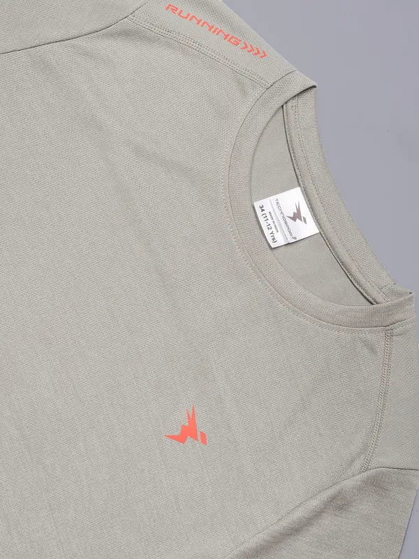 Boys Melange Slim Fit Crew Neck T-shirt with DOUBLE COOL - Image 9