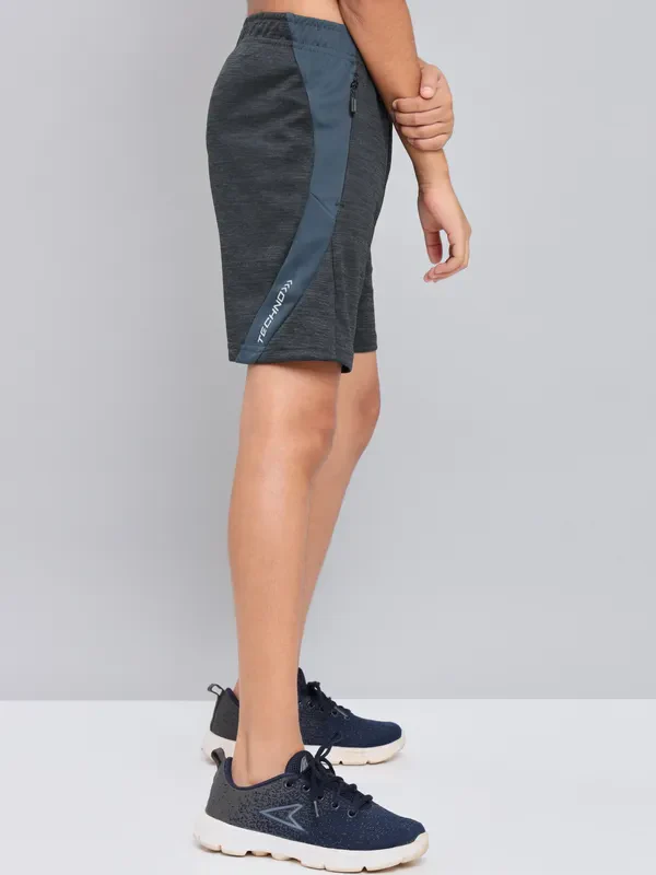 Boys Melange Slim Fit Shorts with TECHNO GUARD - Image 5