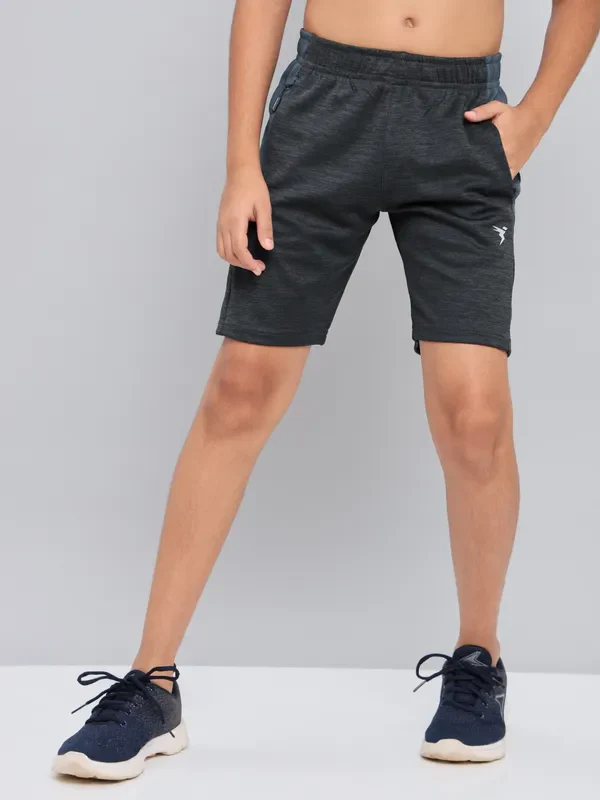 Boys Melange Slim Fit Shorts with TECHNO GUARD - Image 7