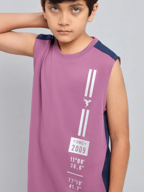Boys Printed Slim Fit Crew Neck T-shirt with TECHNO GUARD - Image 7