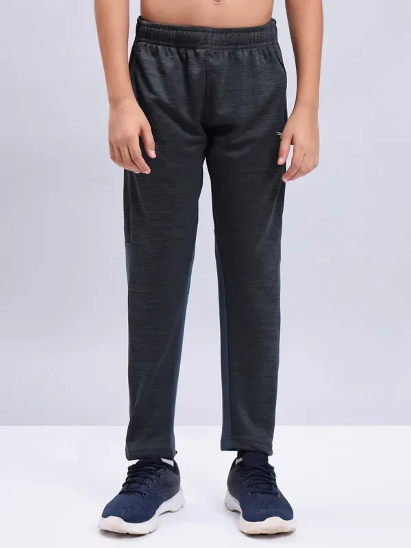 Boys Melange Slim Fit Trackpants with TECHNO GUARD - Image 5