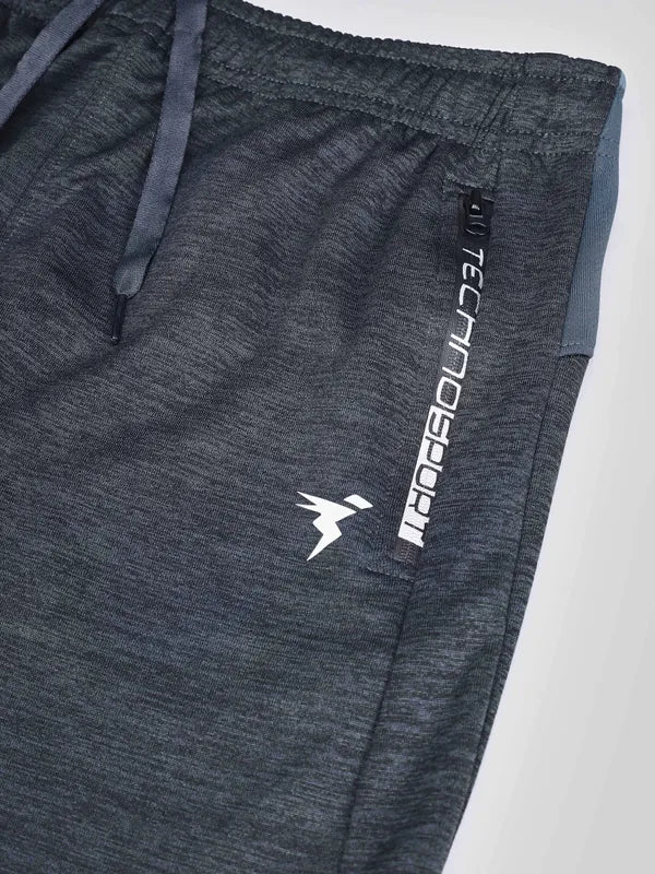 Boys Melange Slim Fit Trackpants with TECHNO GUARD - Image 7