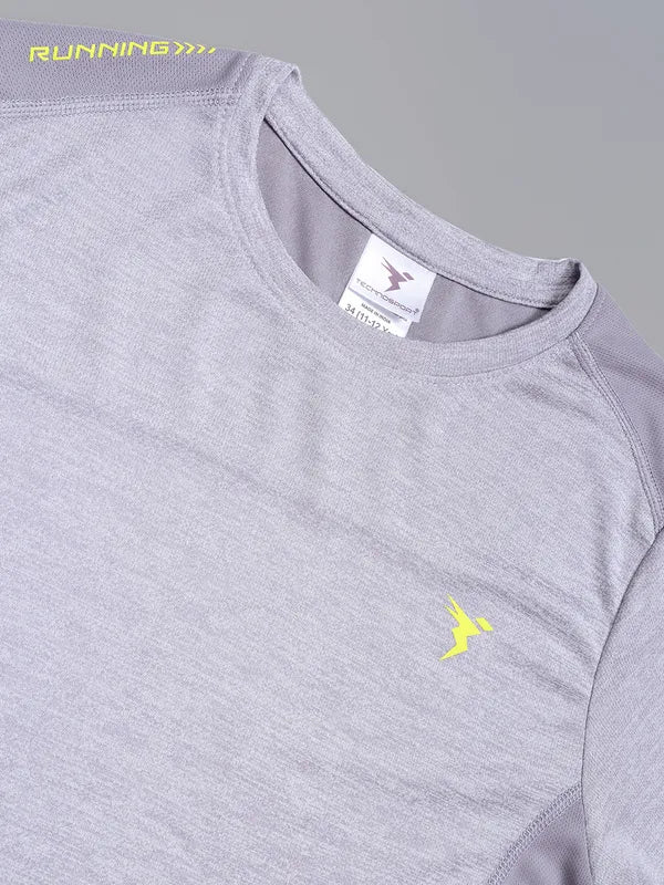 Boys Melange Slim Fit Crew Neck T-shirt with DOUBLE COOL - Image 9