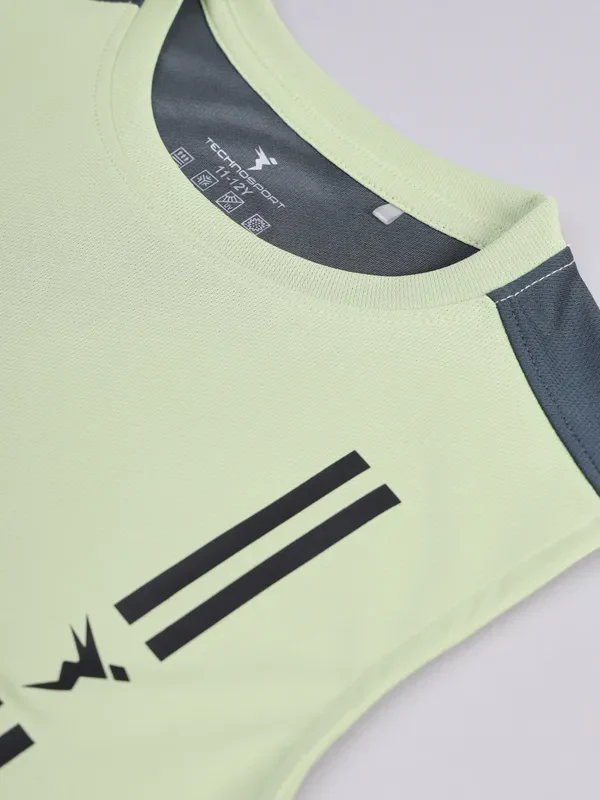 Boys Printed Slim Fit Crew Neck T-shirt with TECHNO GUARD - Image 8