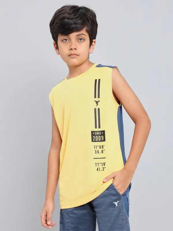 Boys Printed Slim Fit Crew Neck T-shirt with TECHNO GUARD - Image 6