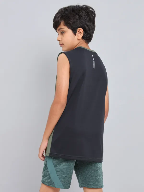 Boys Printed Slim Fit Crew Neck T-shirt with TECHNO GUARD - Image 4