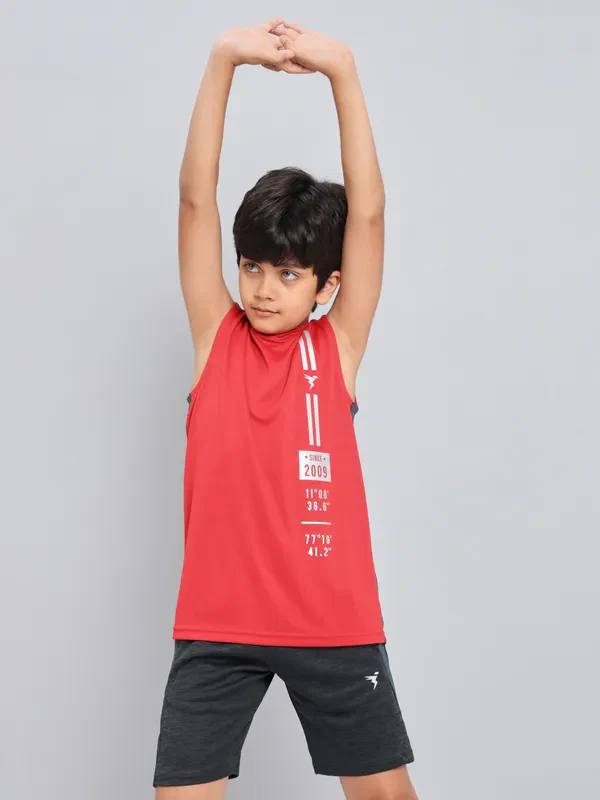 Boys Printed Slim Fit Crew Neck T-shirt with TECHNO GUARD - Image 6