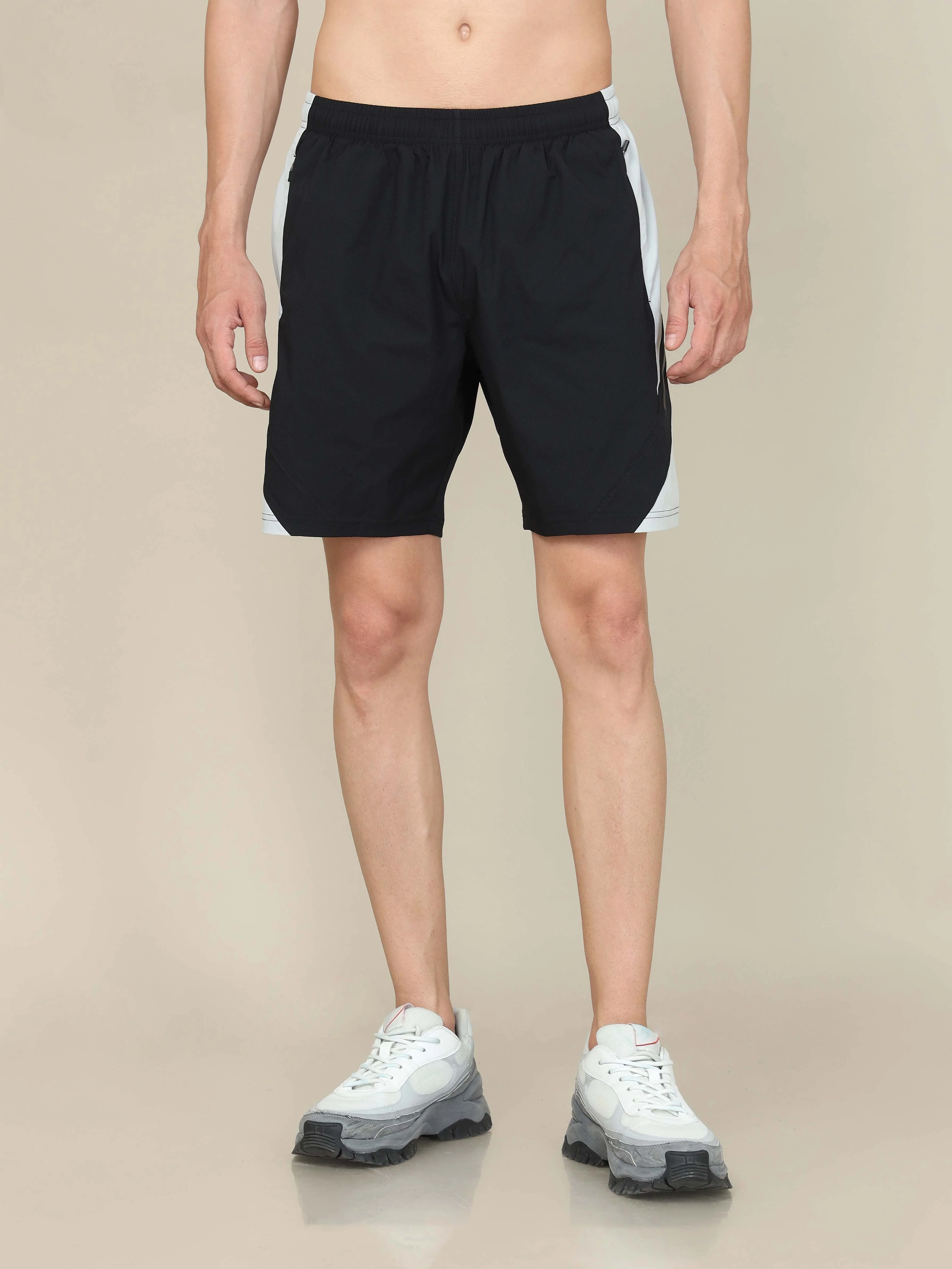 Men Colorblock Slim Fit Shorts with Lytra - Image 2