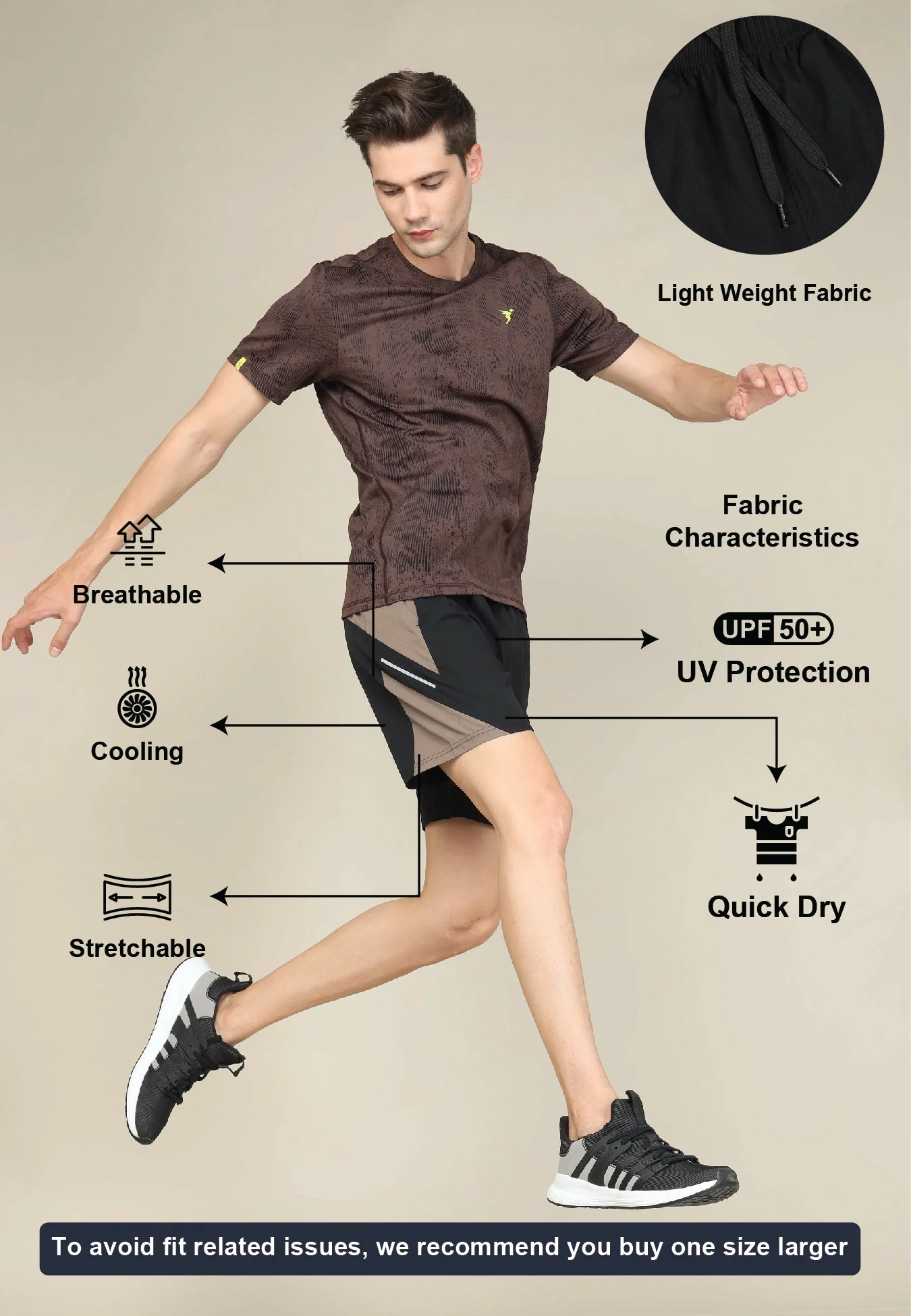 Men Colorblock Slim Fit Shorts with Lytra - Image 4