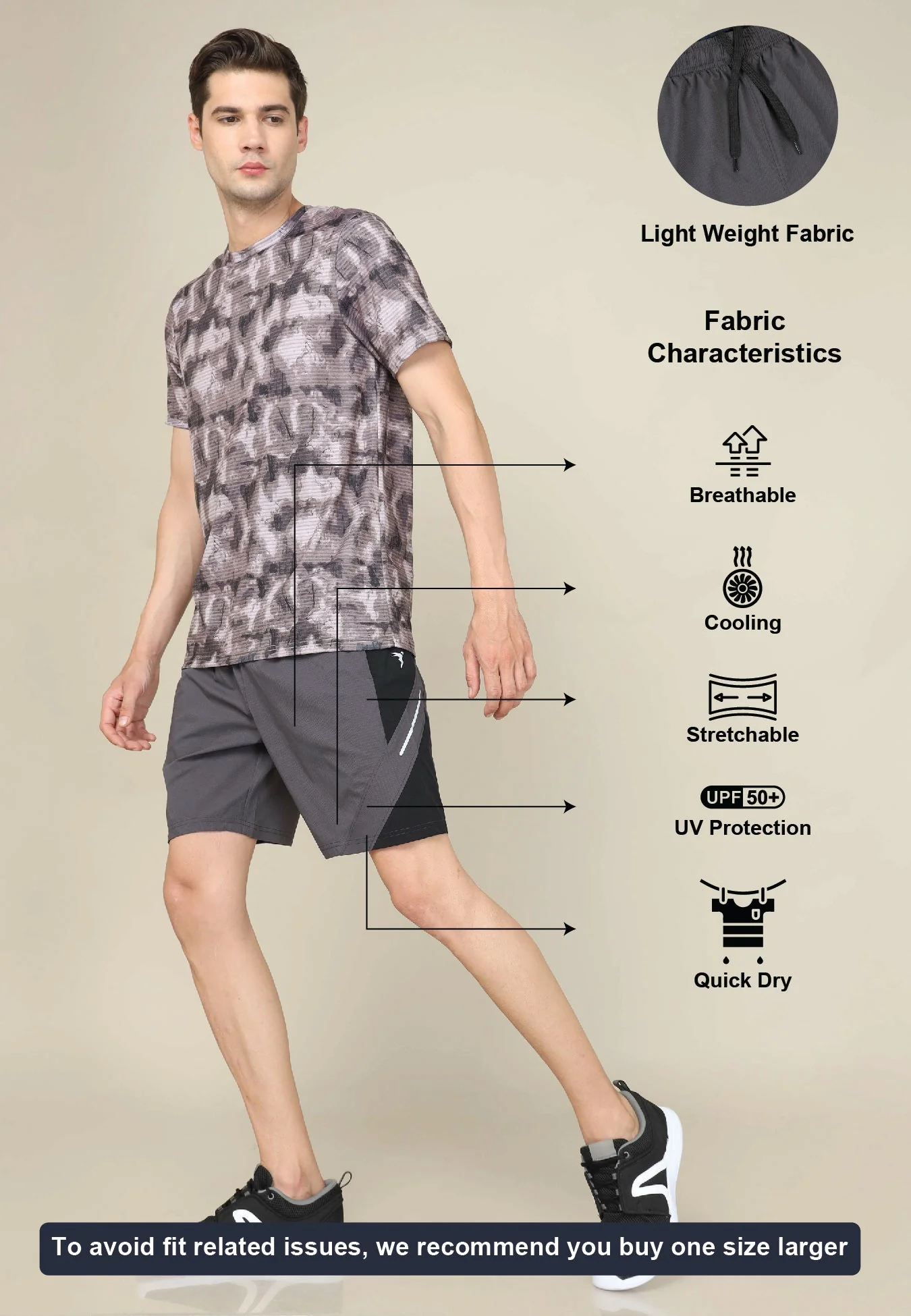 Men Colorblock Slim Fit Shorts with Lytra - Image 4