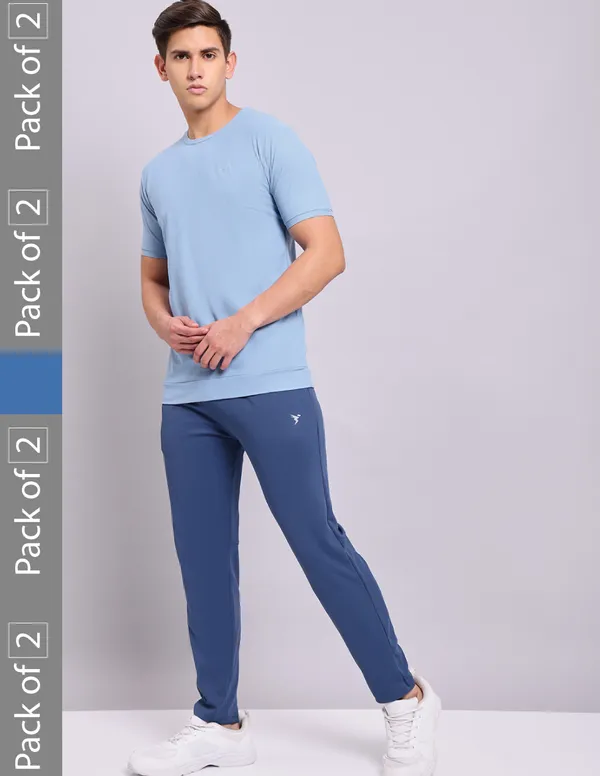 Men Solid Slim Fit Crew Neck T-shirt with MATPIQ - Image 8