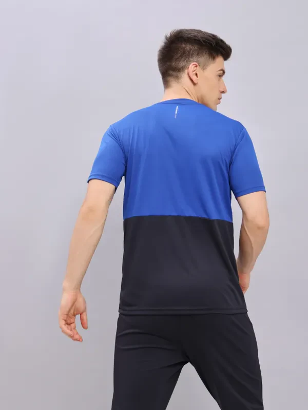 Men Colorblock Slim Fit Crew Neck T-shirt with DOUBLE COOL - Image 3