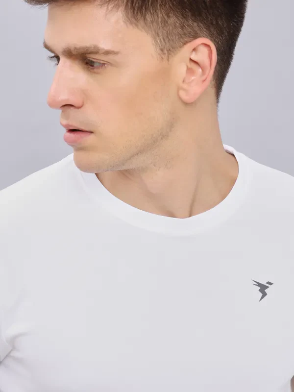 Men Colorblock Slim Fit Crew Neck T-shirt with DOUBLE COOL - Image 5