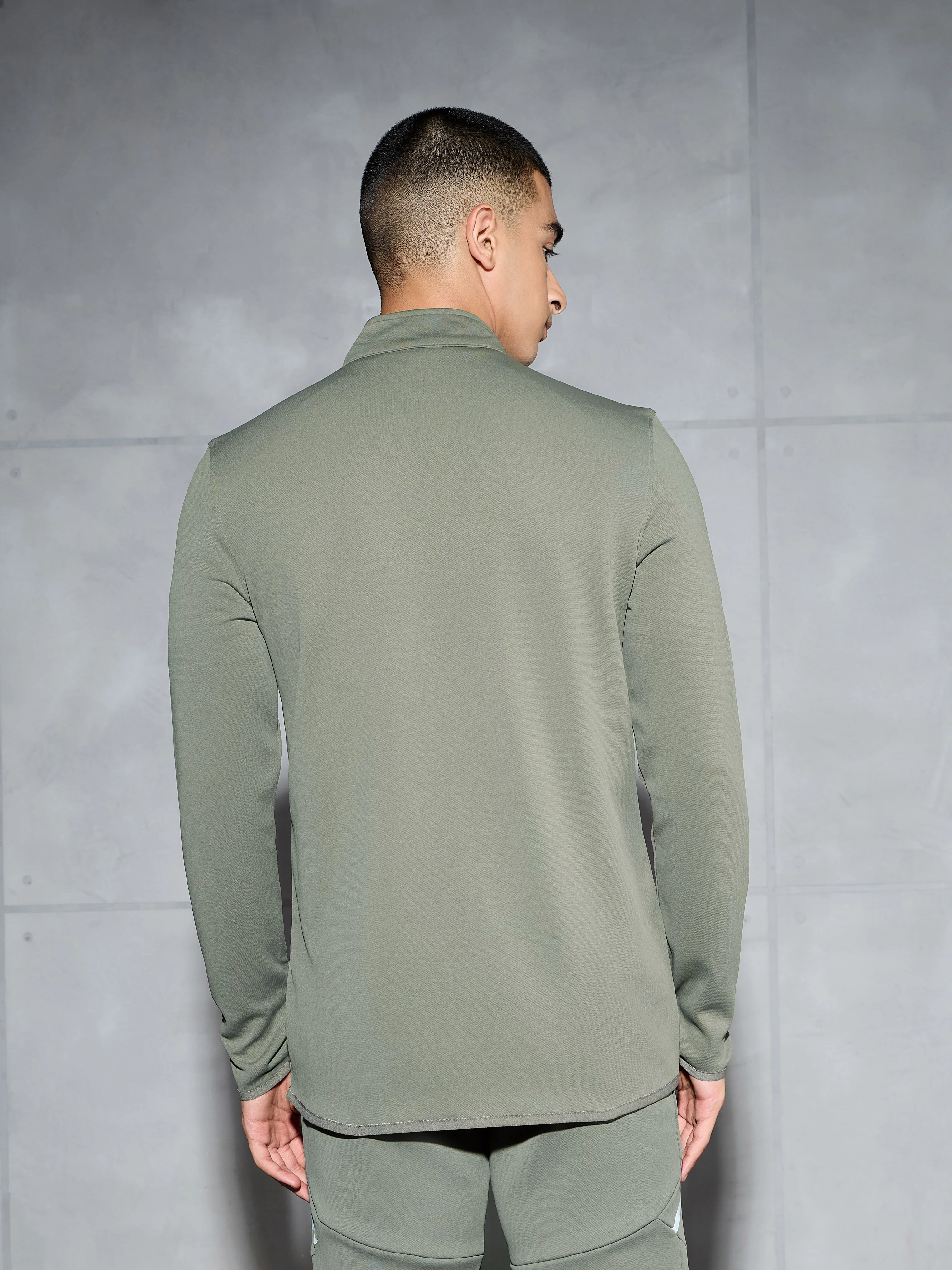 Men Solid Slim Fit Mock Neck Jacket with ELASTO PLUS - Image 3