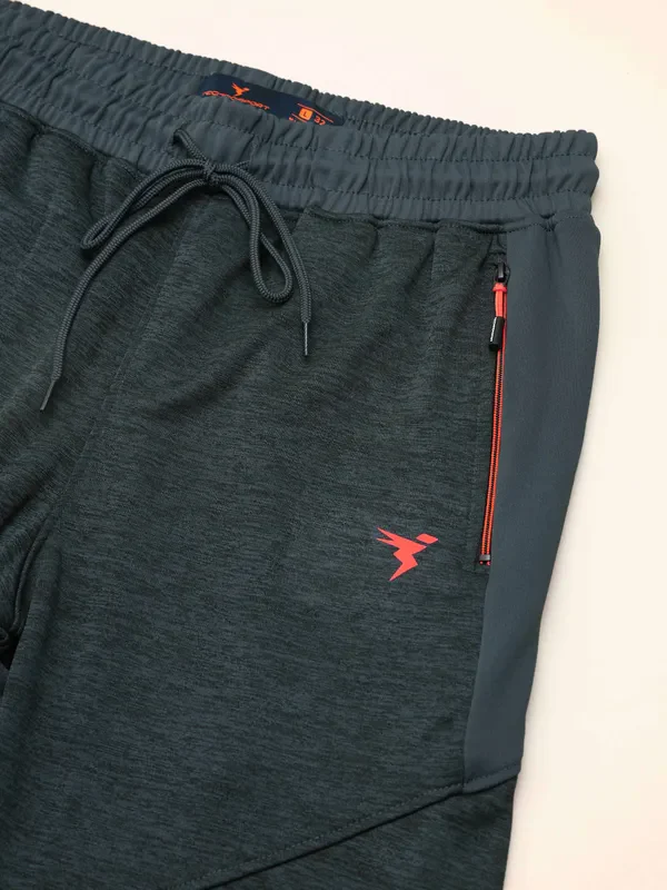 Men Melange Slim Fit Trackpants with TECHNO DRY - Image 10