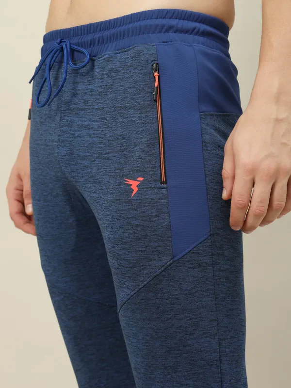 Men Melange Slim Fit Trackpants with TECHNO DRY - Image 6