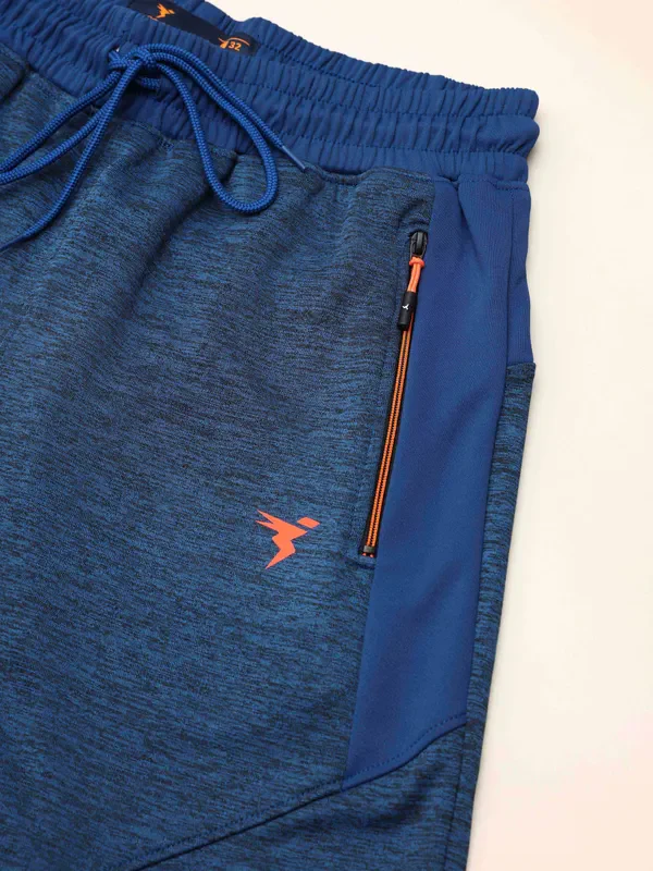 Men Melange Slim Fit Trackpants with TECHNO DRY - Image 8