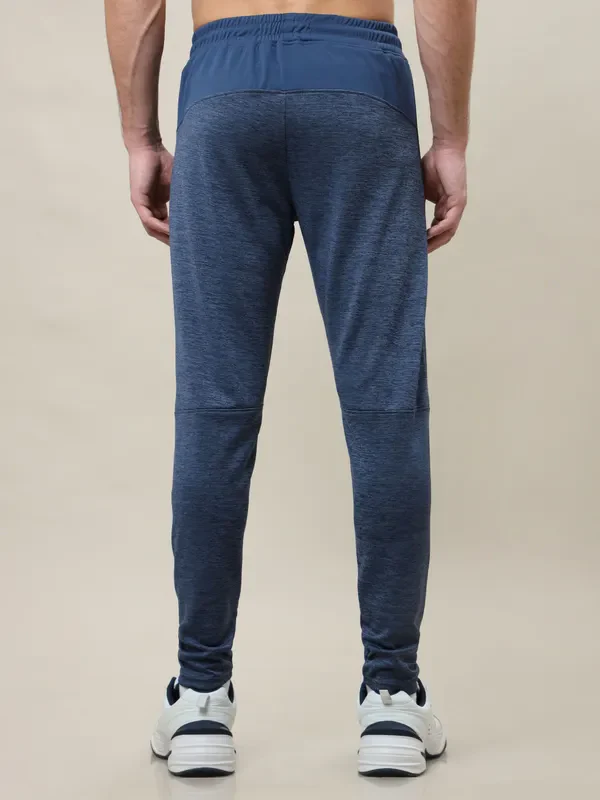 Men Melange Slim Fit Trackpants with TECHNO DRY - Image 3