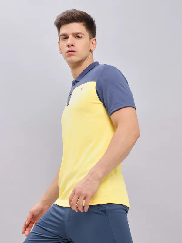 Men Colorblock Relax Fit Polo T-shirt with TECHNO COOL+ - Image 5