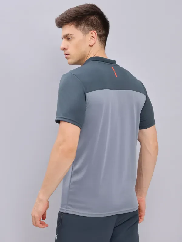 Men Colorblock Relax Fit Polo T-shirt with TECHNO COOL+ - Image 5