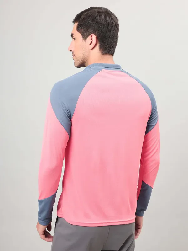 Men Colorblock Slim Fit Polo T-shirt with TECHNO COOL+ - Image 3