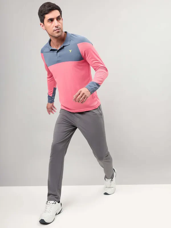 Men Colorblock Slim Fit Polo T-shirt with TECHNO COOL+ - Image 5