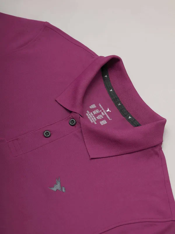 Men Solid Slim Fit Polo T-shirt with MATPIQ - Image 7