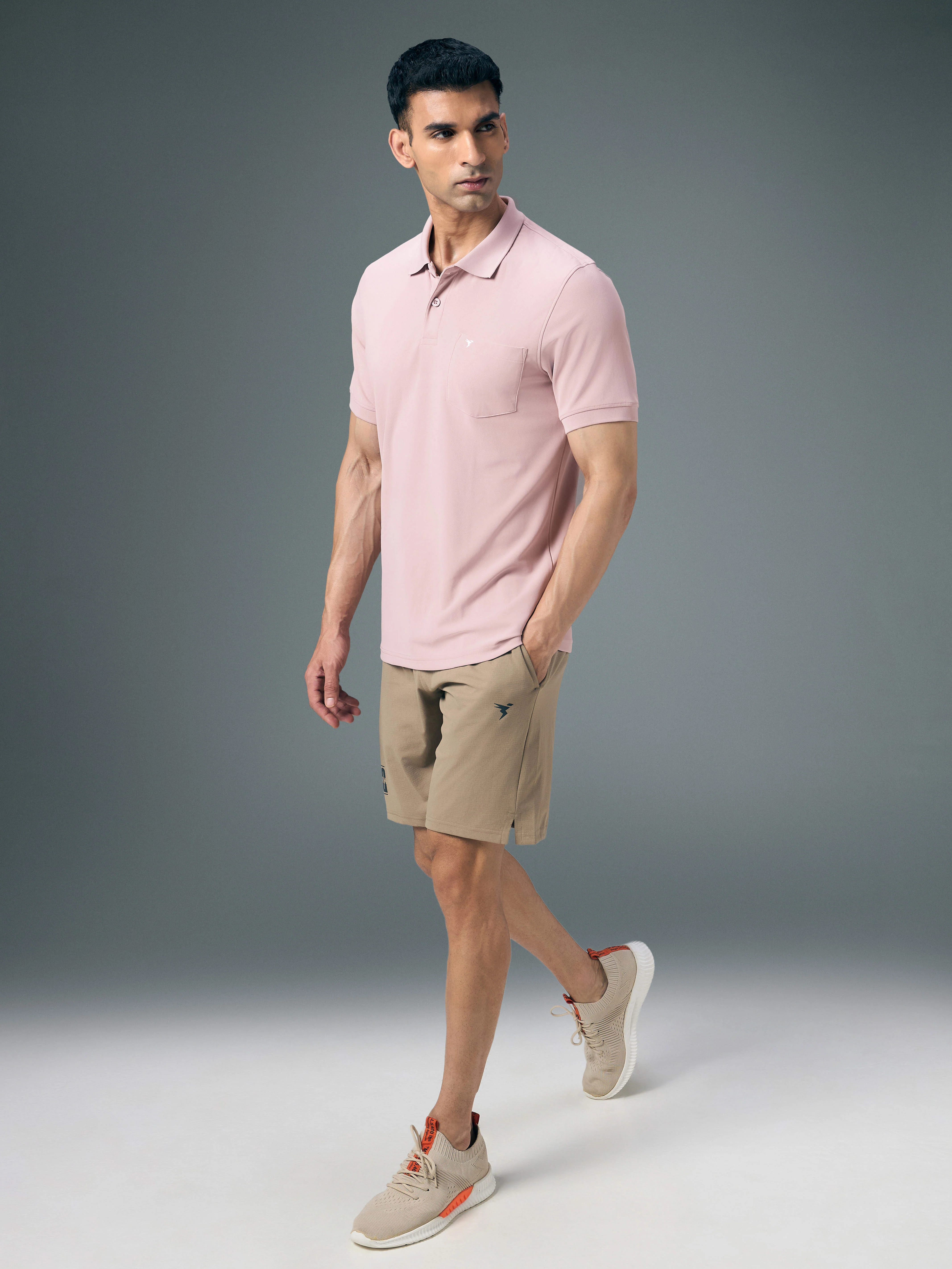 Men Solid Slim Fit Polo T-shirt with MATPIQ - Image 5