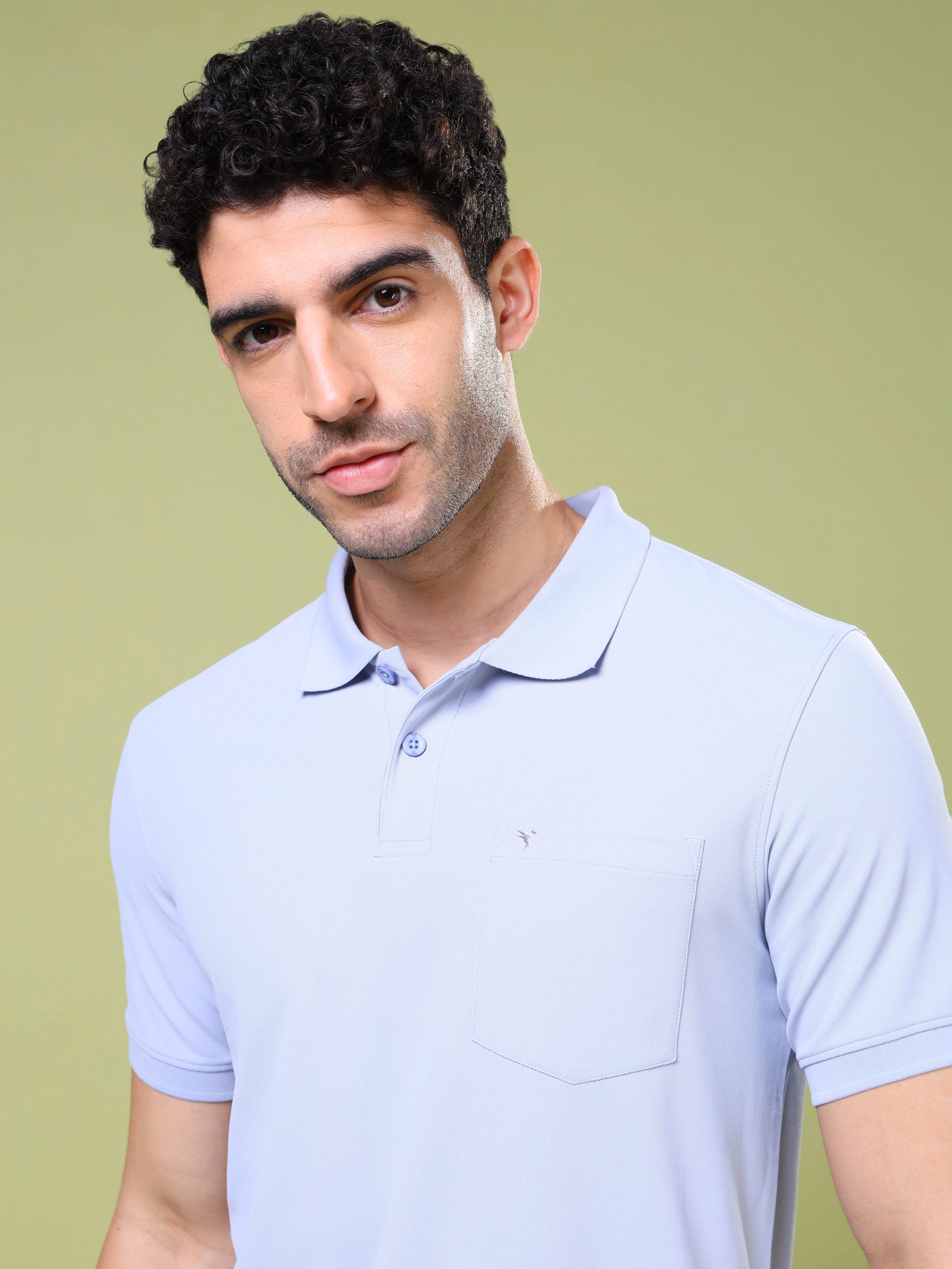 Men Solid Slim Fit Polo T-shirt with MATPIQ - Image 6