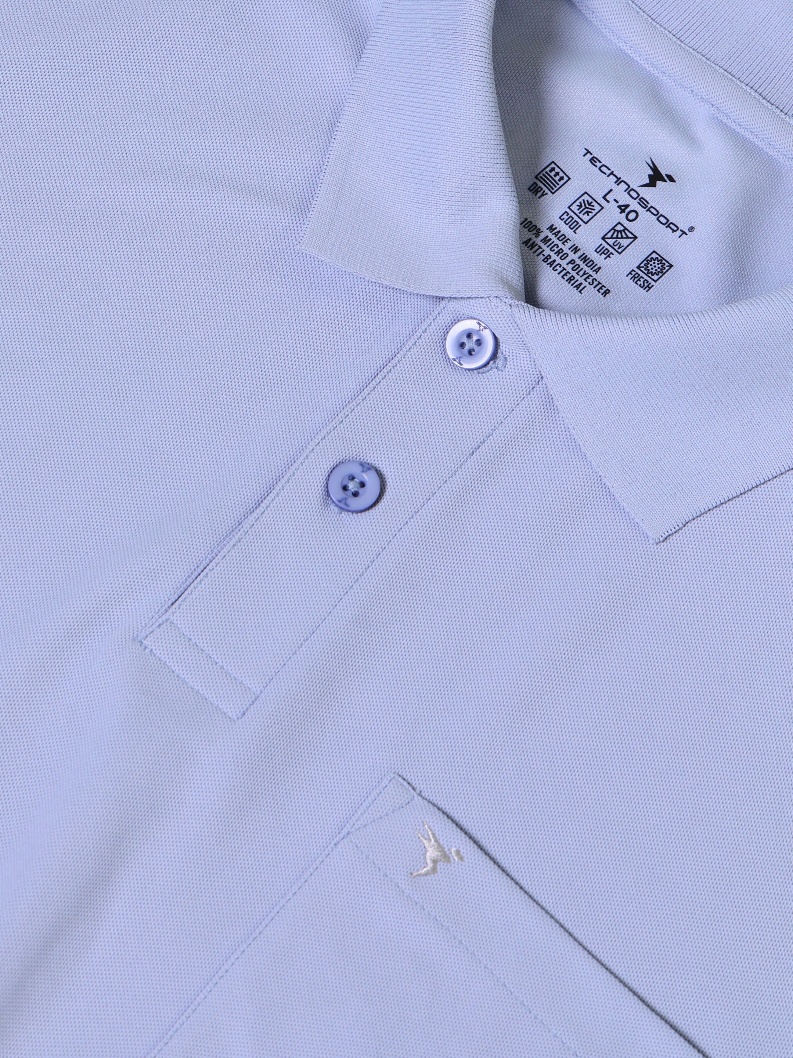 Men Solid Slim Fit Polo T-shirt with MATPIQ - Image 7