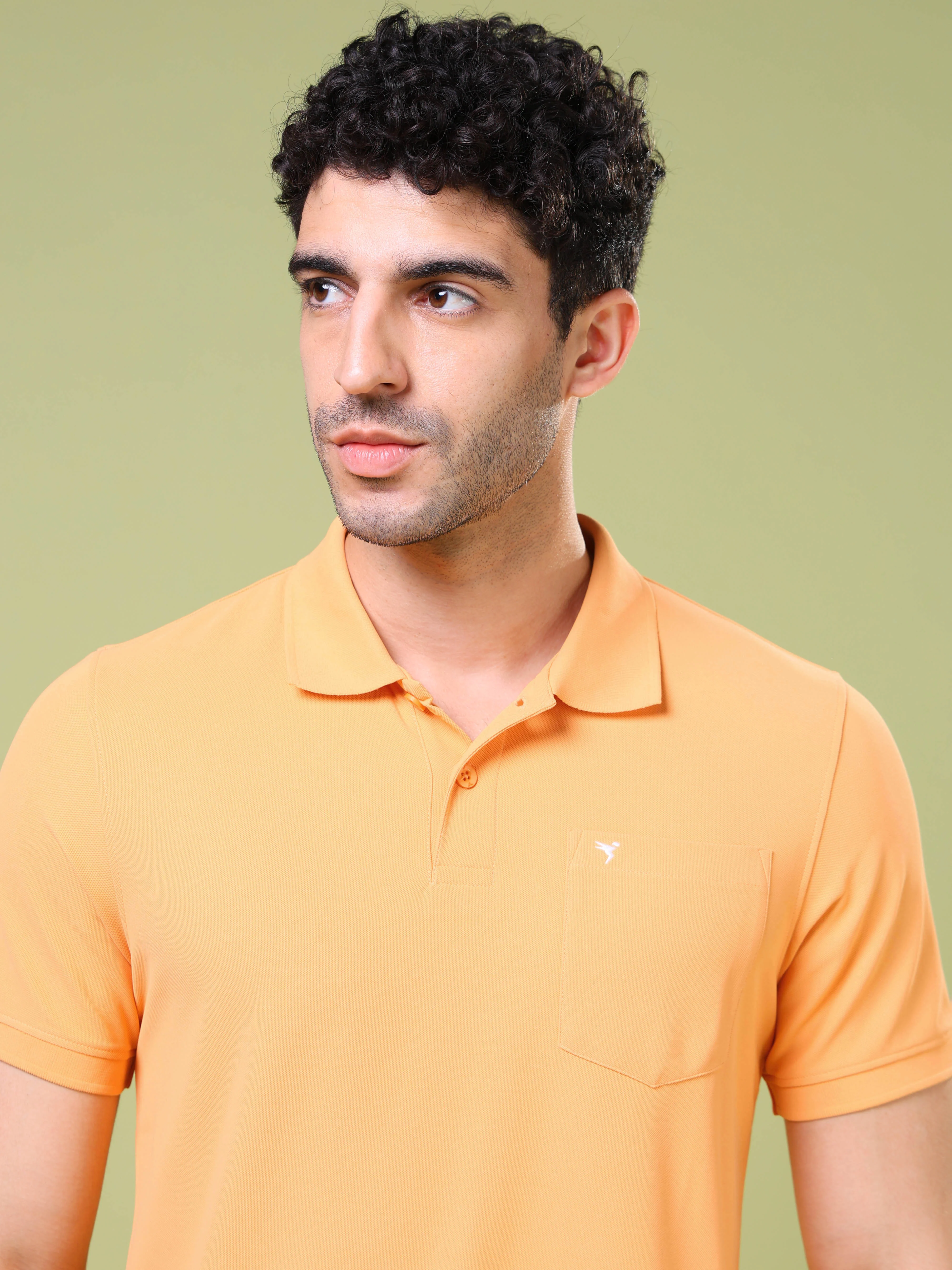 Men Solid Slim Fit Polo T-shirt with MATPIQ - Image 7