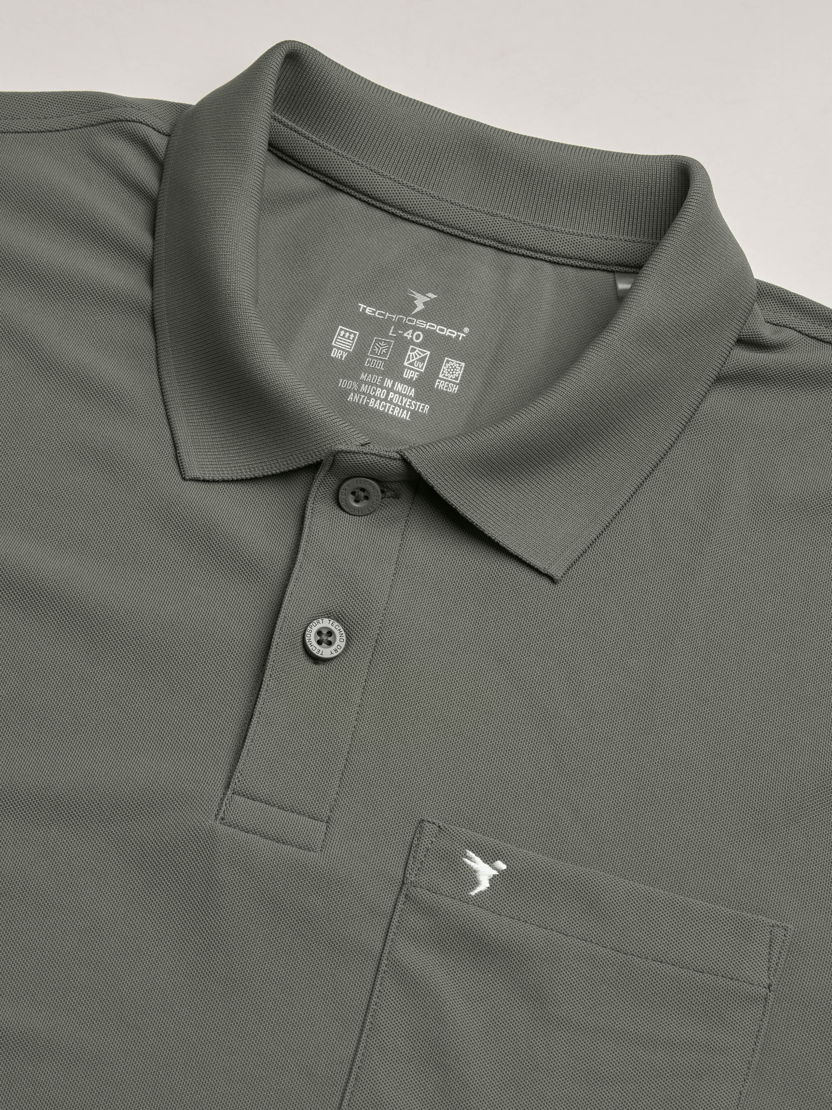 Men Solid Slim Fit Polo T-shirt with MATPIQ - Image 7