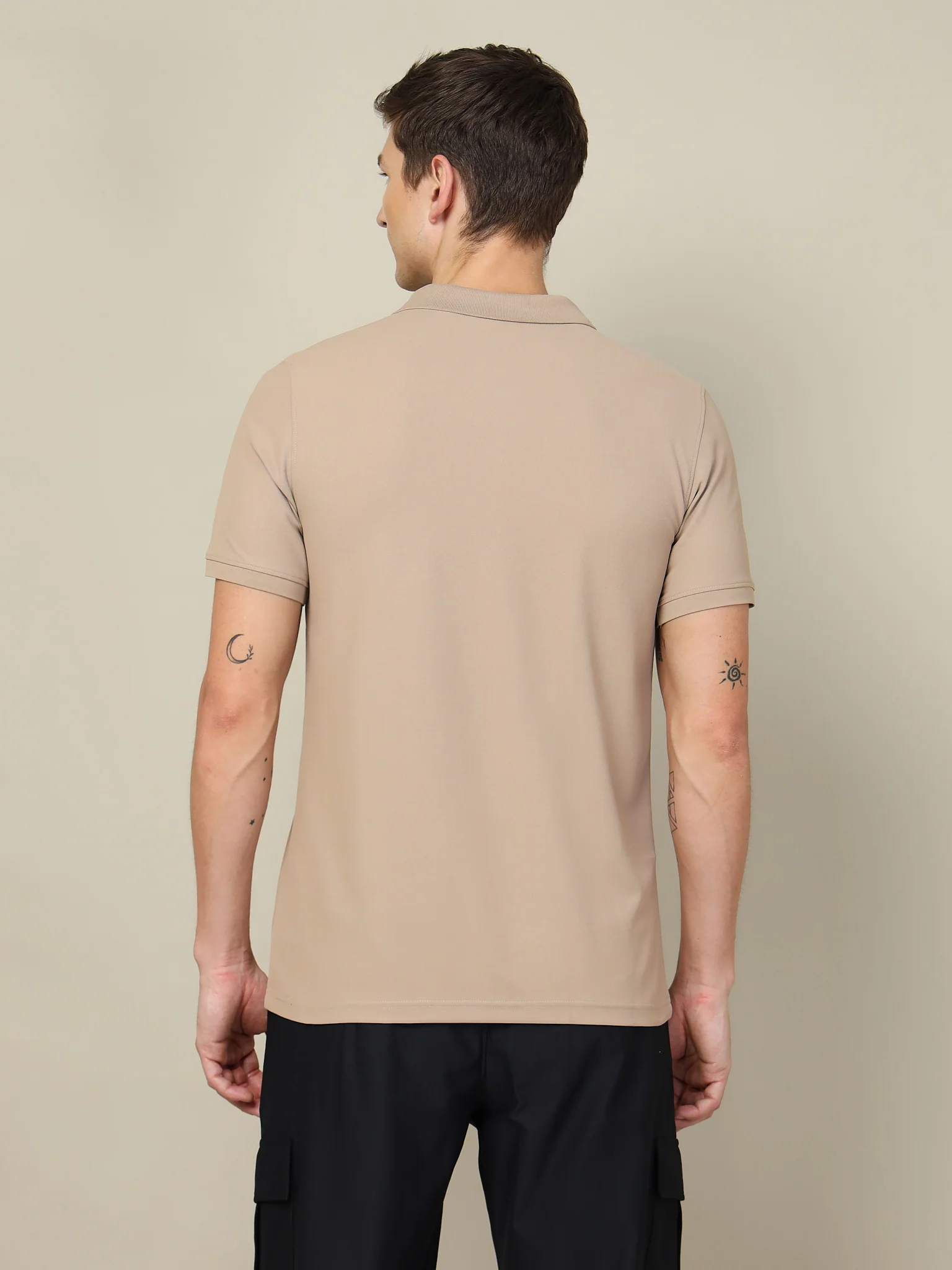 Men Solid Slim Fit Polo T-shirt with MATPIQ (Pack of 2) - Image 3