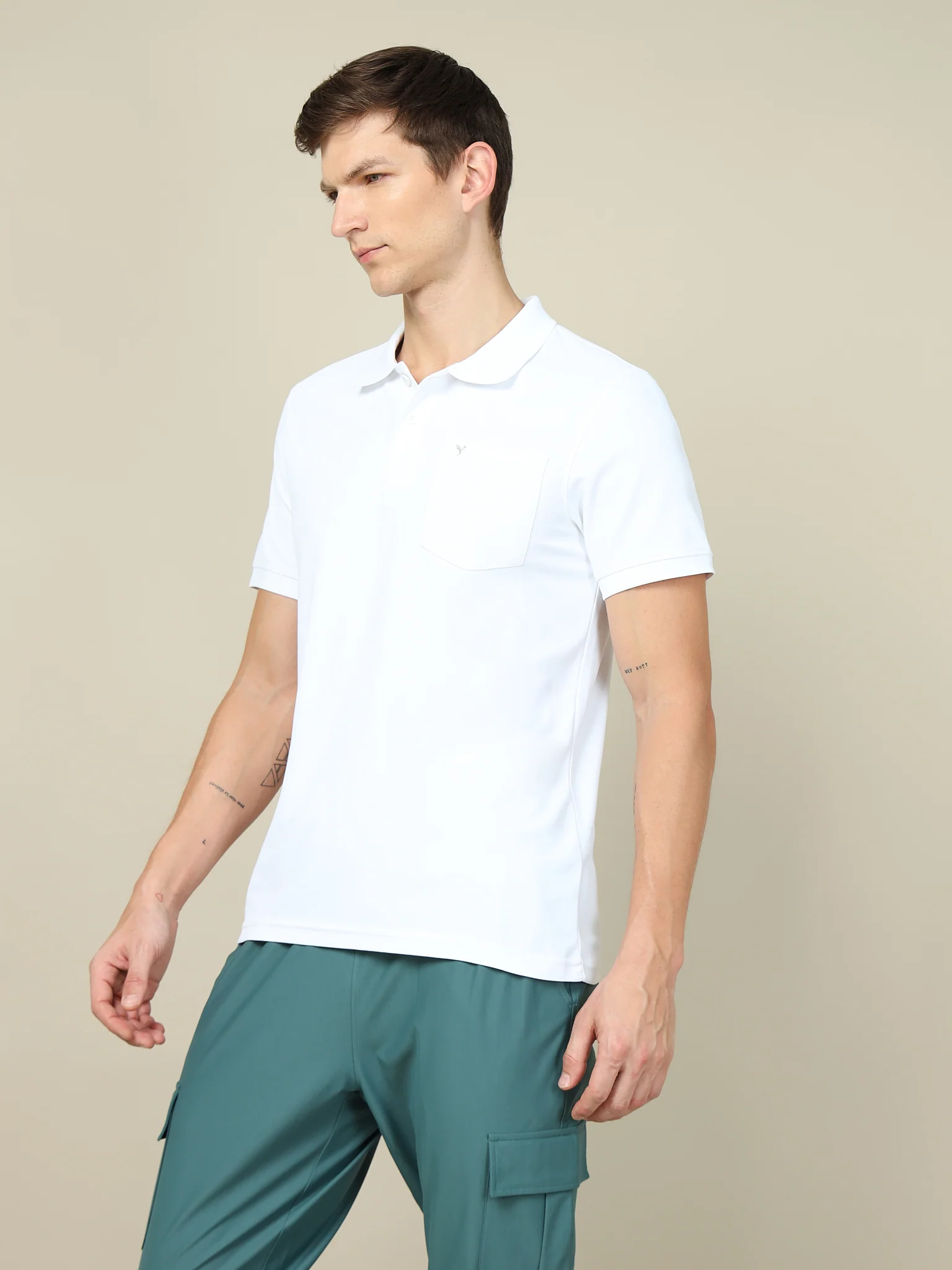 Men Solid Slim Fit Polo T-shirt with MATPIQ (Pack of 2) - Image 4