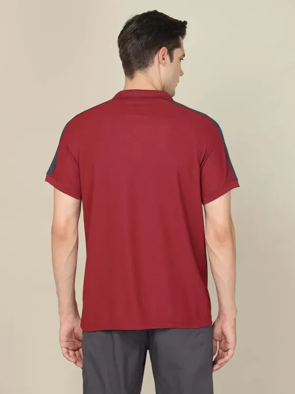 Men Colorblock Slim Fit Polo T-shirt with MATPIQ - Image 2